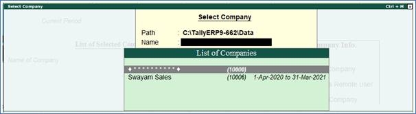 Security Control and Password in TallyERP9